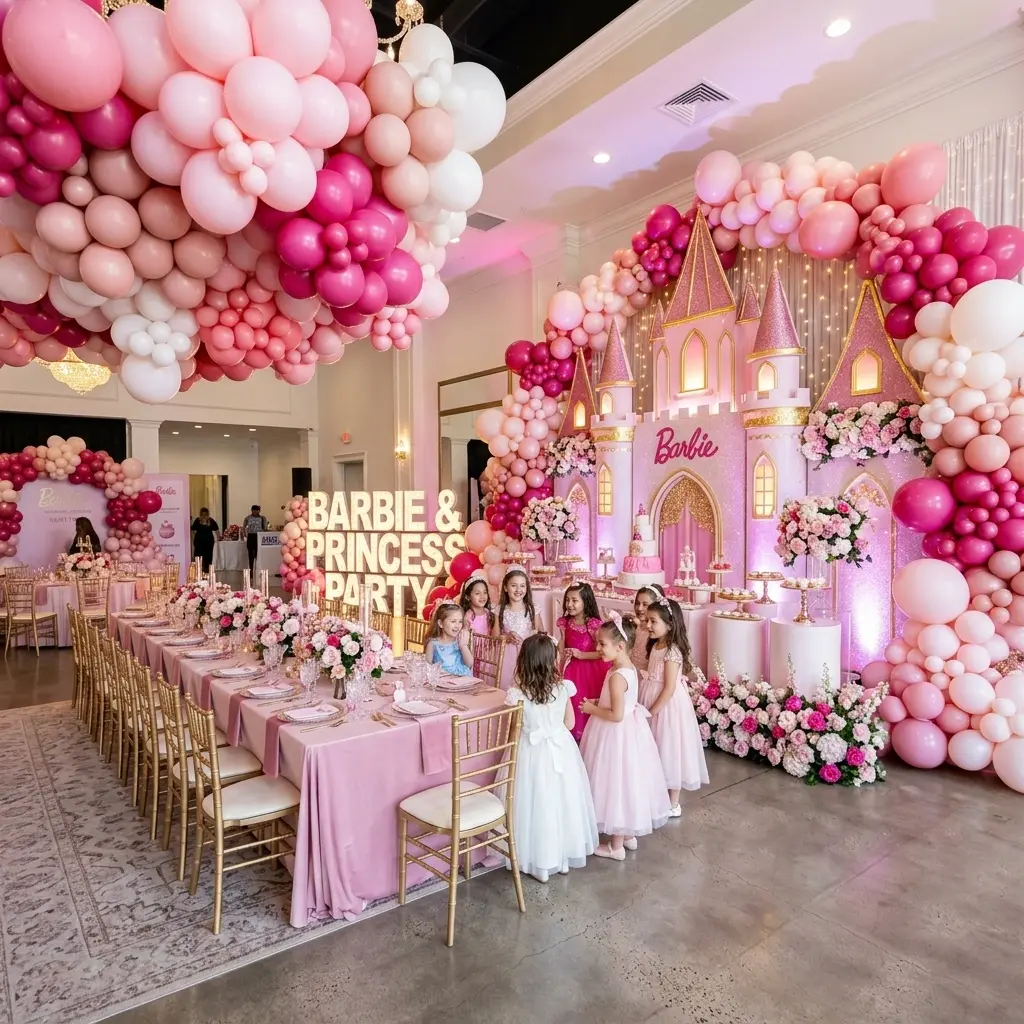 Barbie Party styling in Melbourne by Party in Style