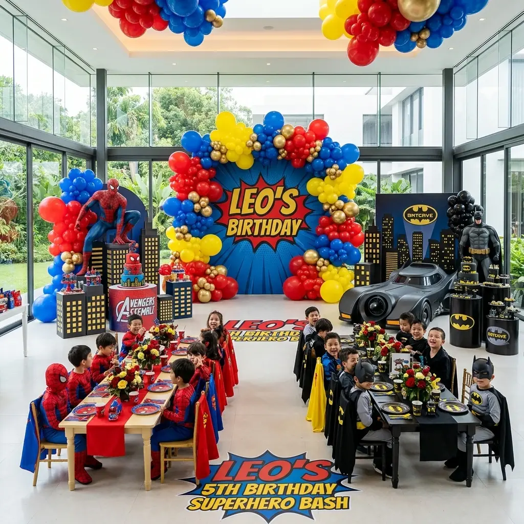 Spider-Man Party styling in Melbourne by Party in Style