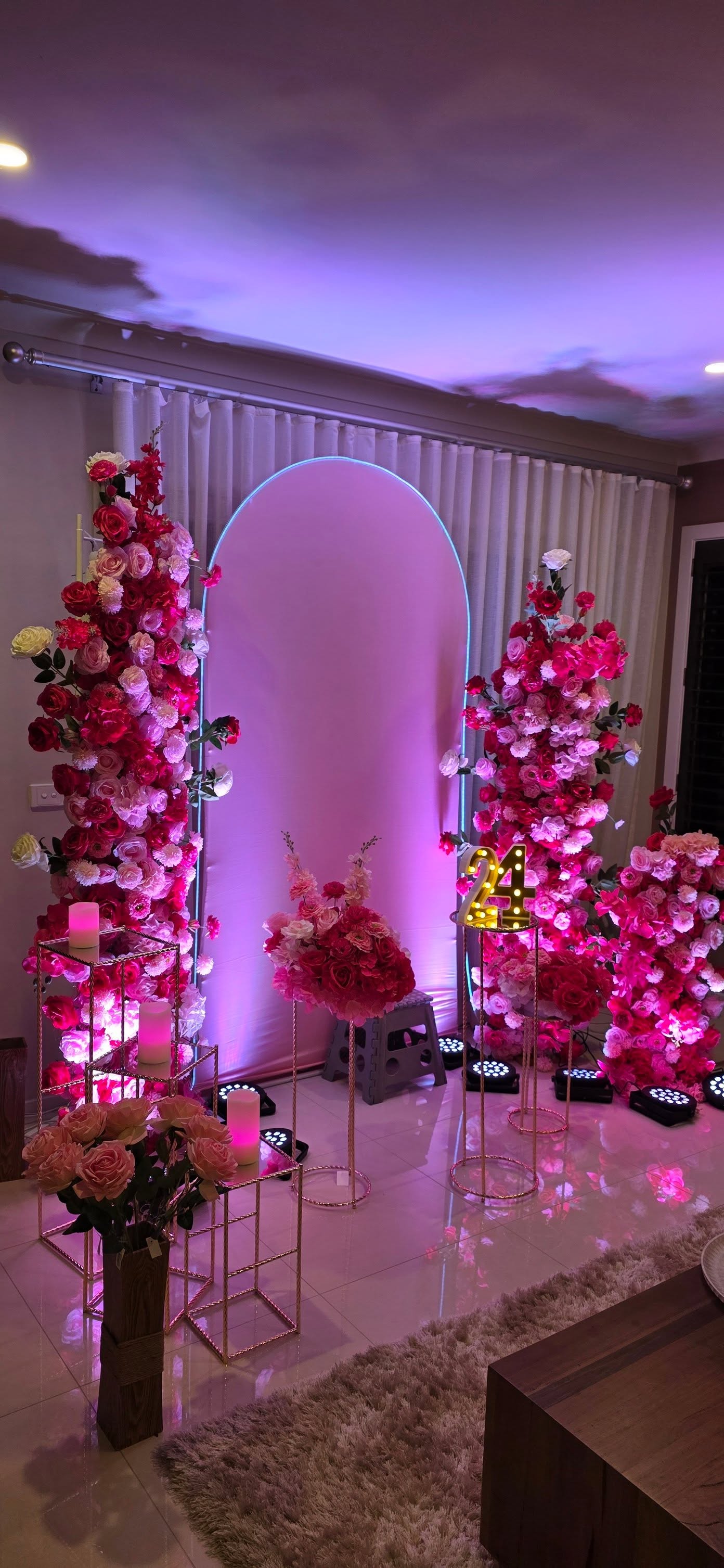 Pink Floral Setup 24th